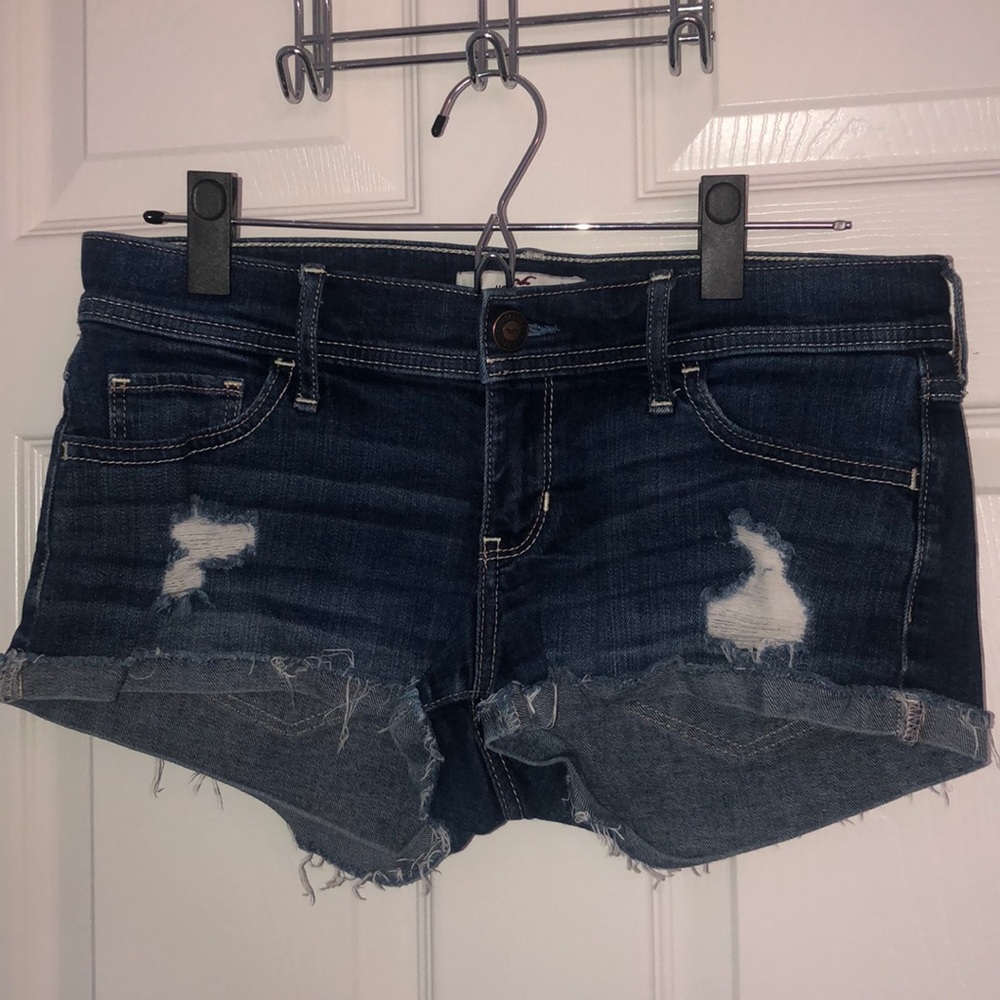 Hollister Distressed Low Rise Denim Short